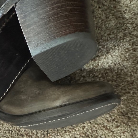 Frye Rich Brown Leather Boots with Strap Detail - Picture 15 of 16